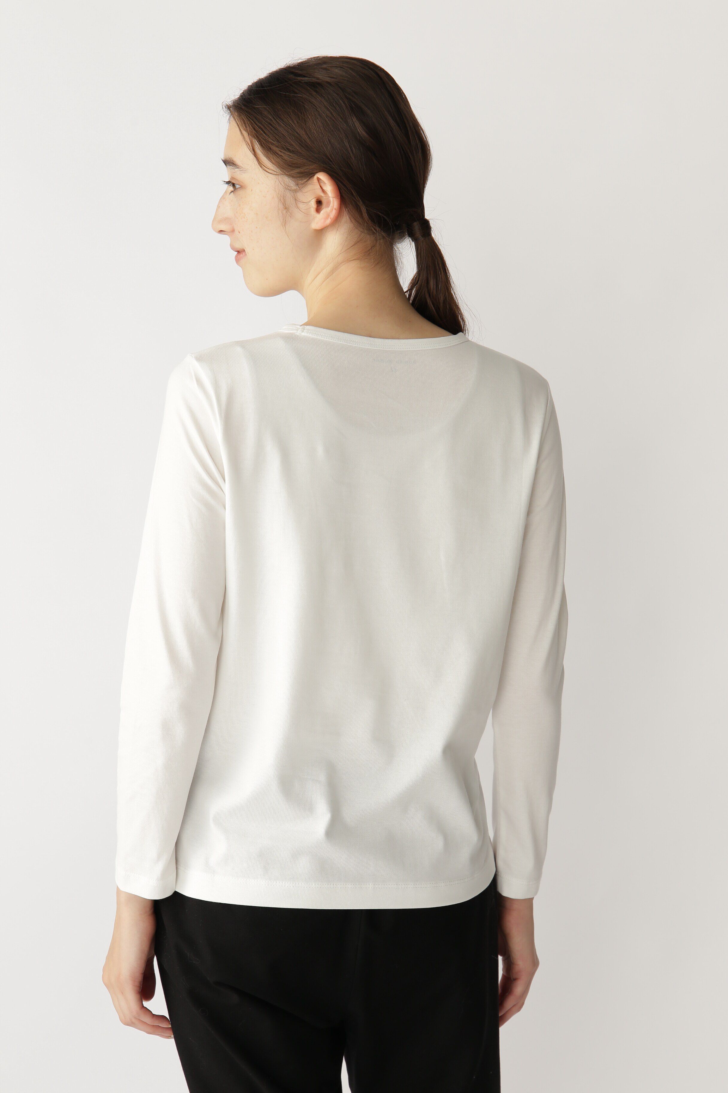  「オーガニック綿天竺長袖Ｔシャツ」|Tシャツ・カットソー|