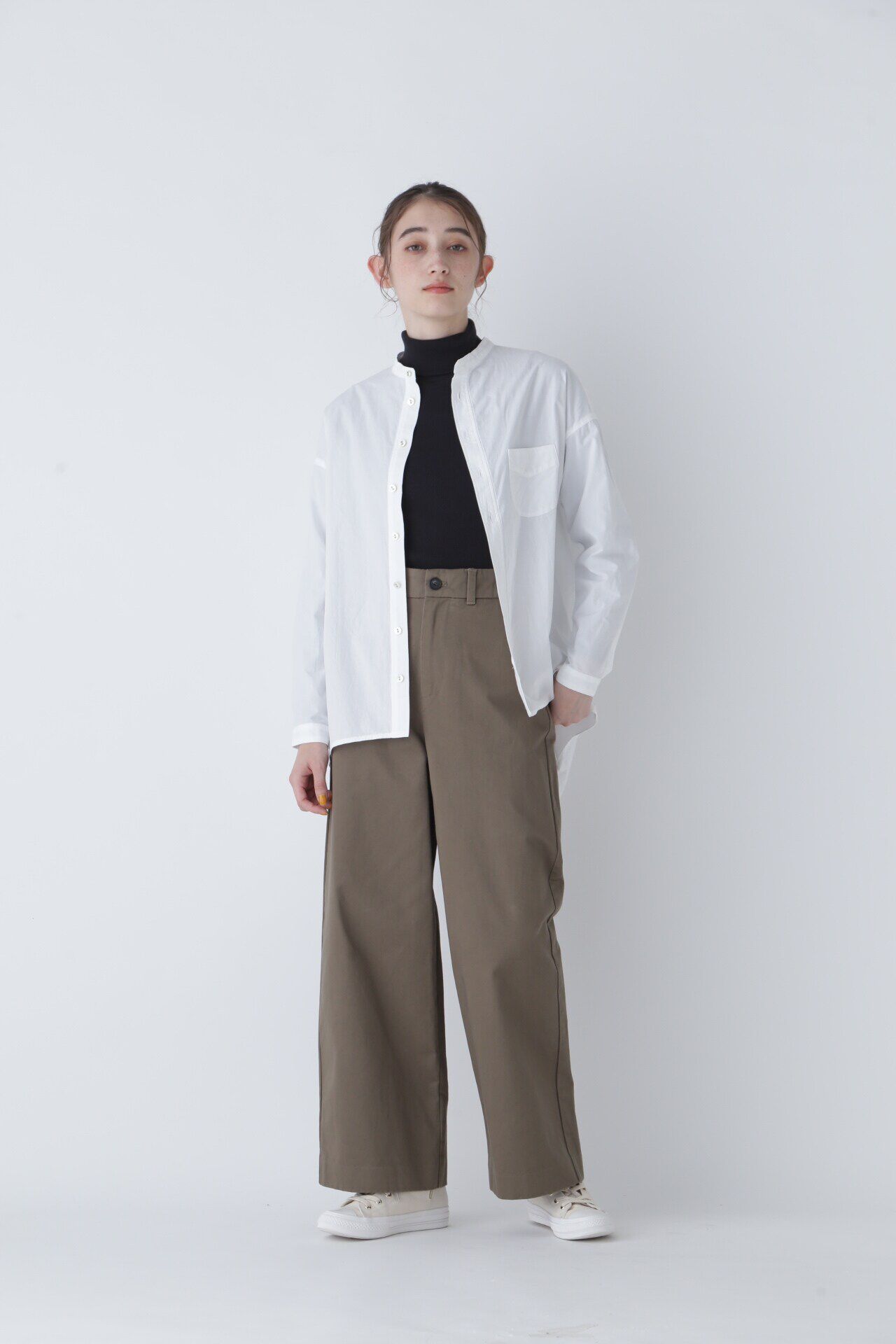  「オーガニック丸胴タートルカットソー」|Tシャツ・カットソー|