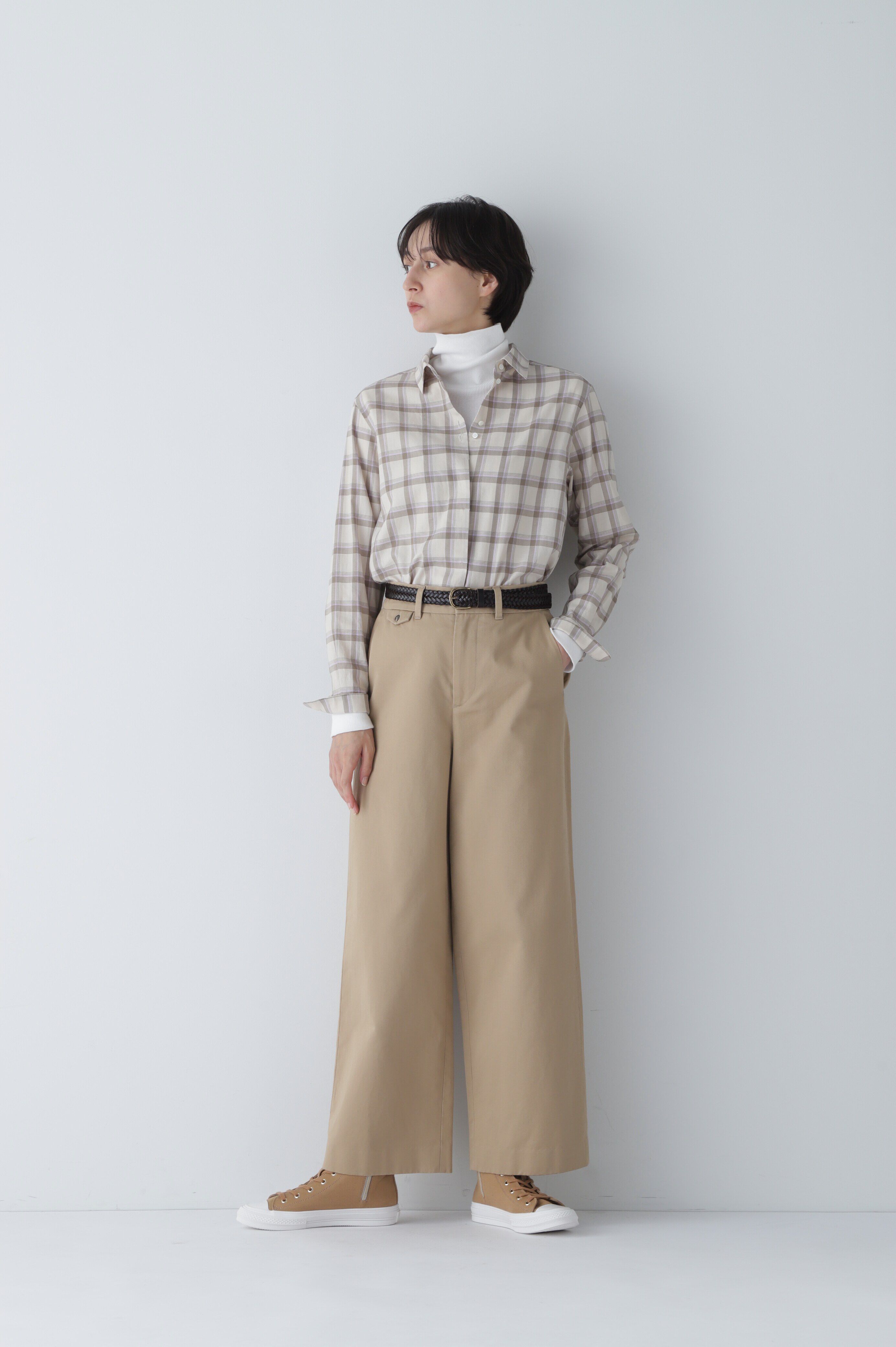  「◆ヘリンボーンチェックシャツ」|シャツ・ブラウス|