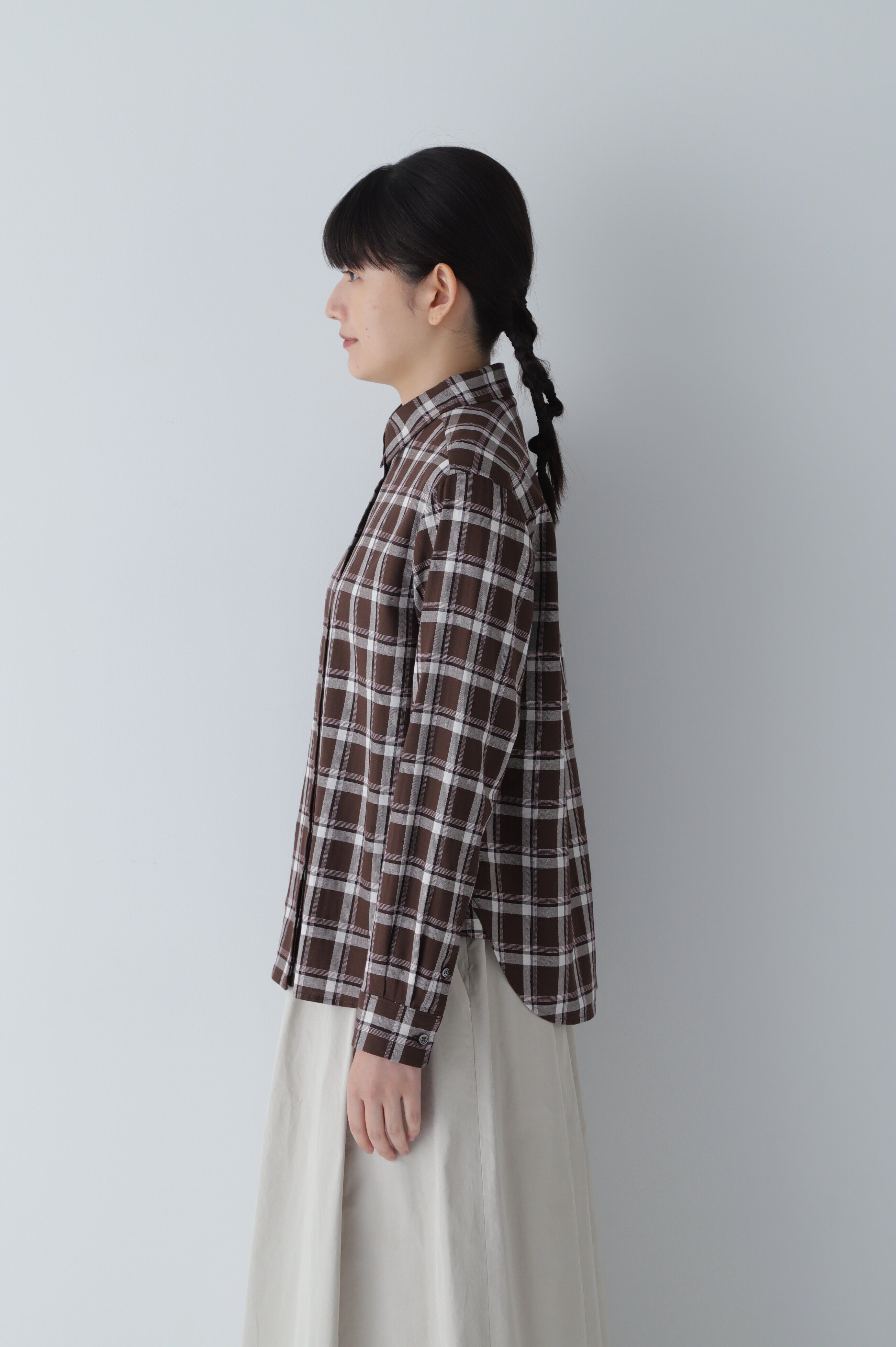  「◆ヘリンボーンチェックシャツ」|シャツ・ブラウス|