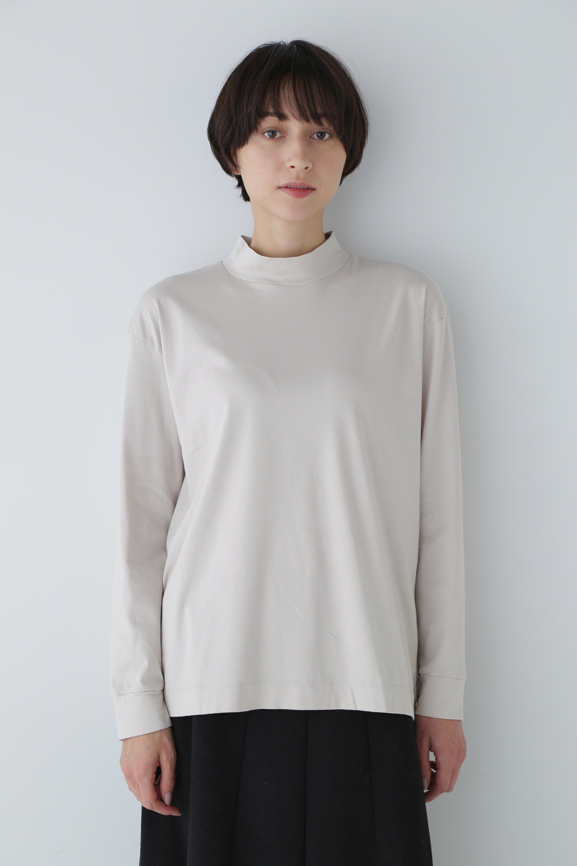  「オーガニックコットンモックネックカットソー」|Tシャツ・カットソー|