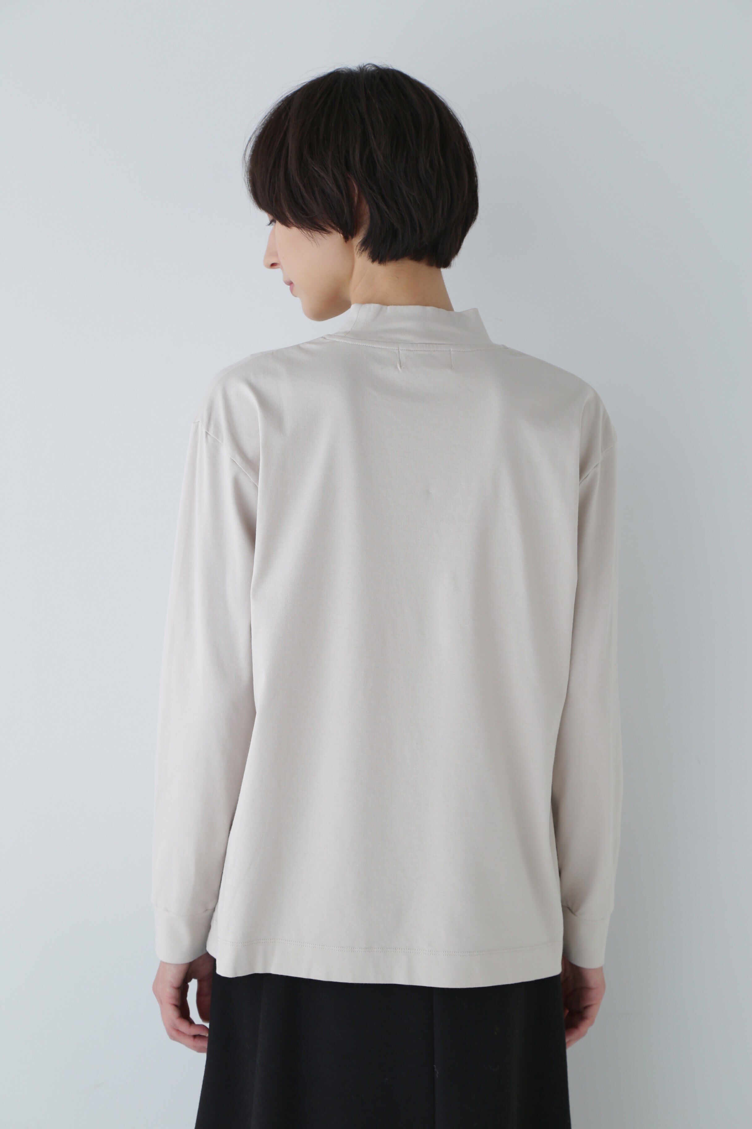  「オーガニックコットンモックネックカットソー」|Tシャツ・カットソー|