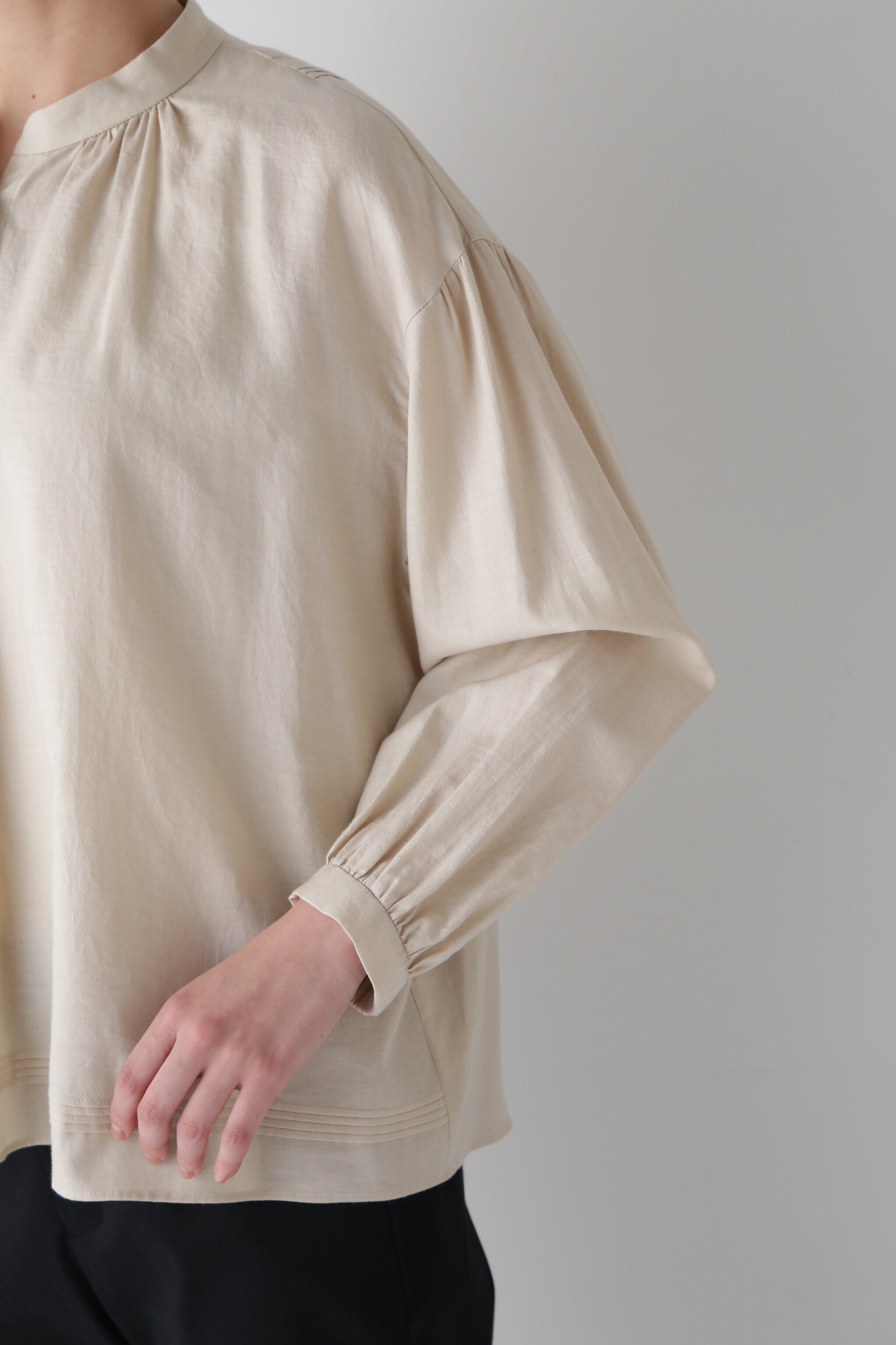  「◆綿シルクローンビエラタンブラーブラウス」|シャツ・ブラウス|