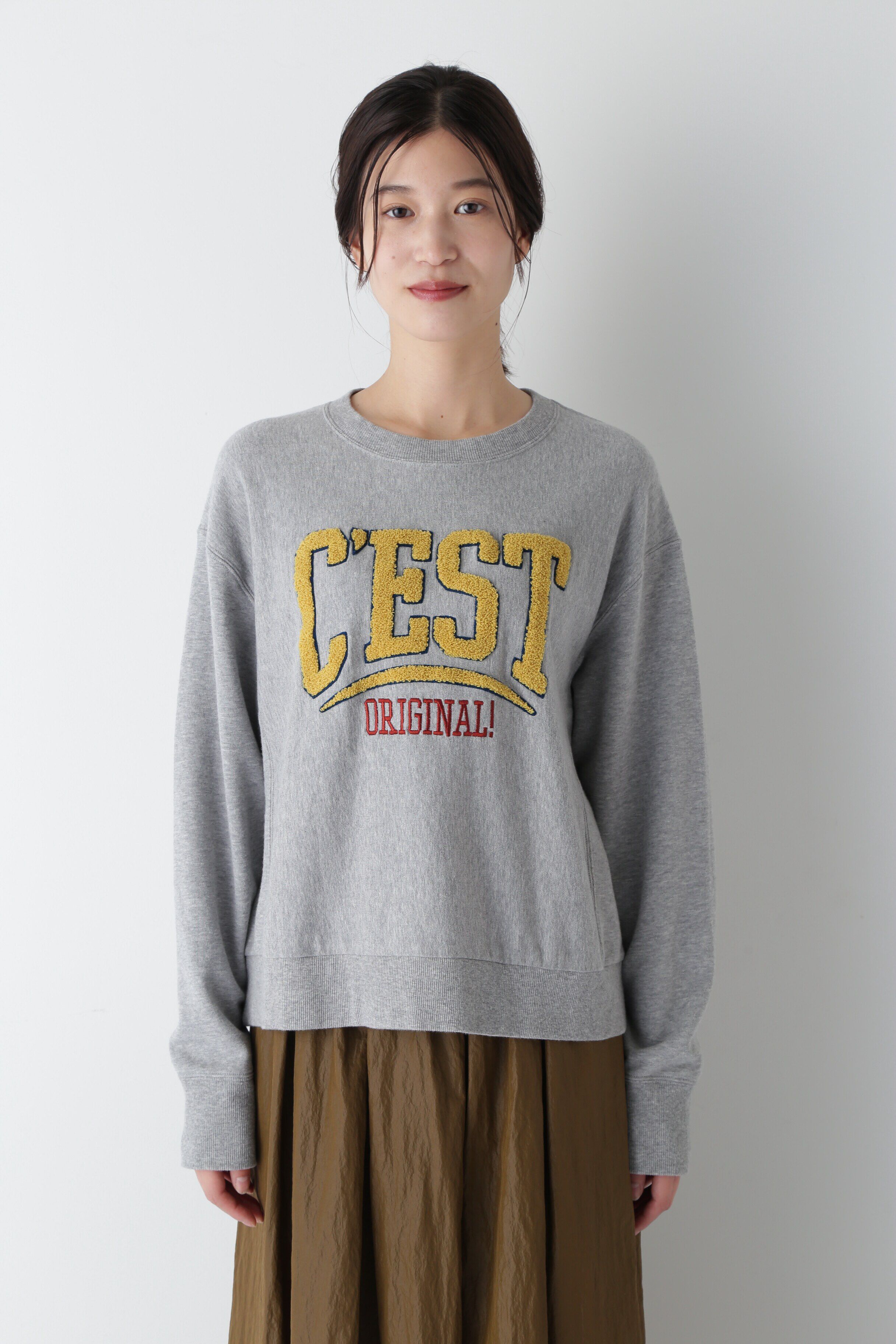  「◆ミニ裏毛C&rsquo;ESTロゴトレーナー」|Tシャツ・カットソー|