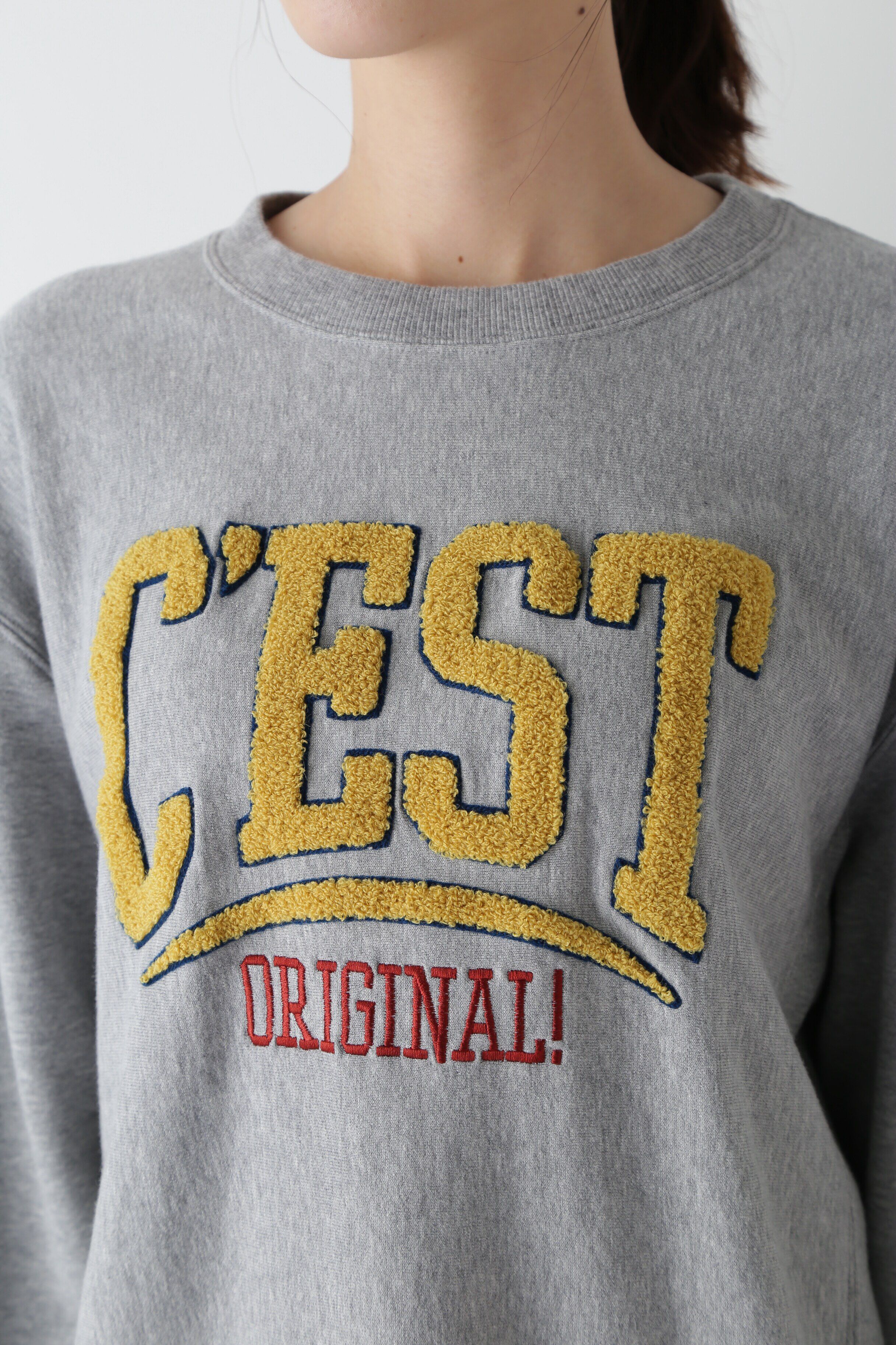  「◆ミニ裏毛C&rsquo;ESTロゴトレーナー」|Tシャツ・カットソー|