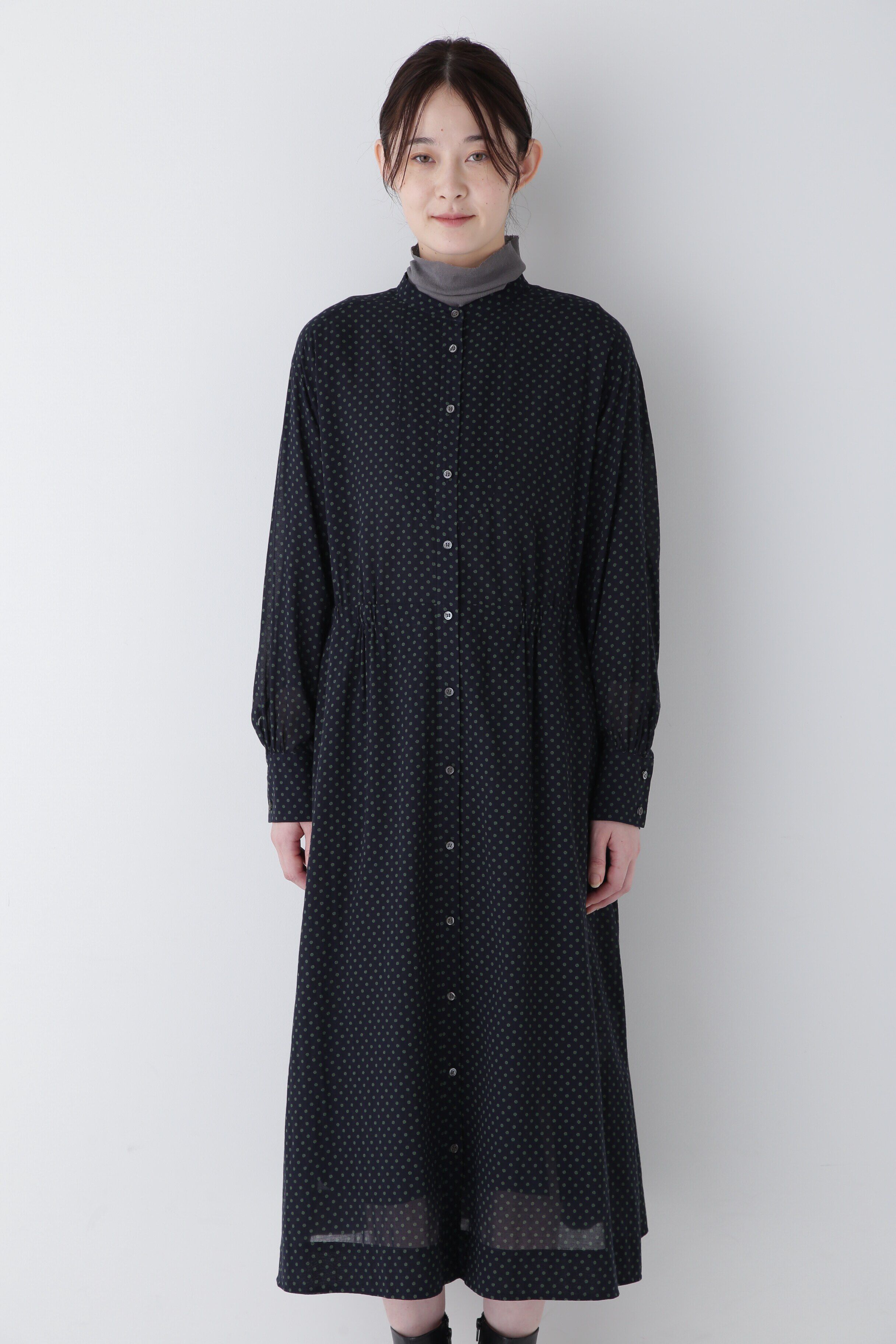  「◆ドットＰＴ綿シルクジョーゼットワンピース」|ワンピース|