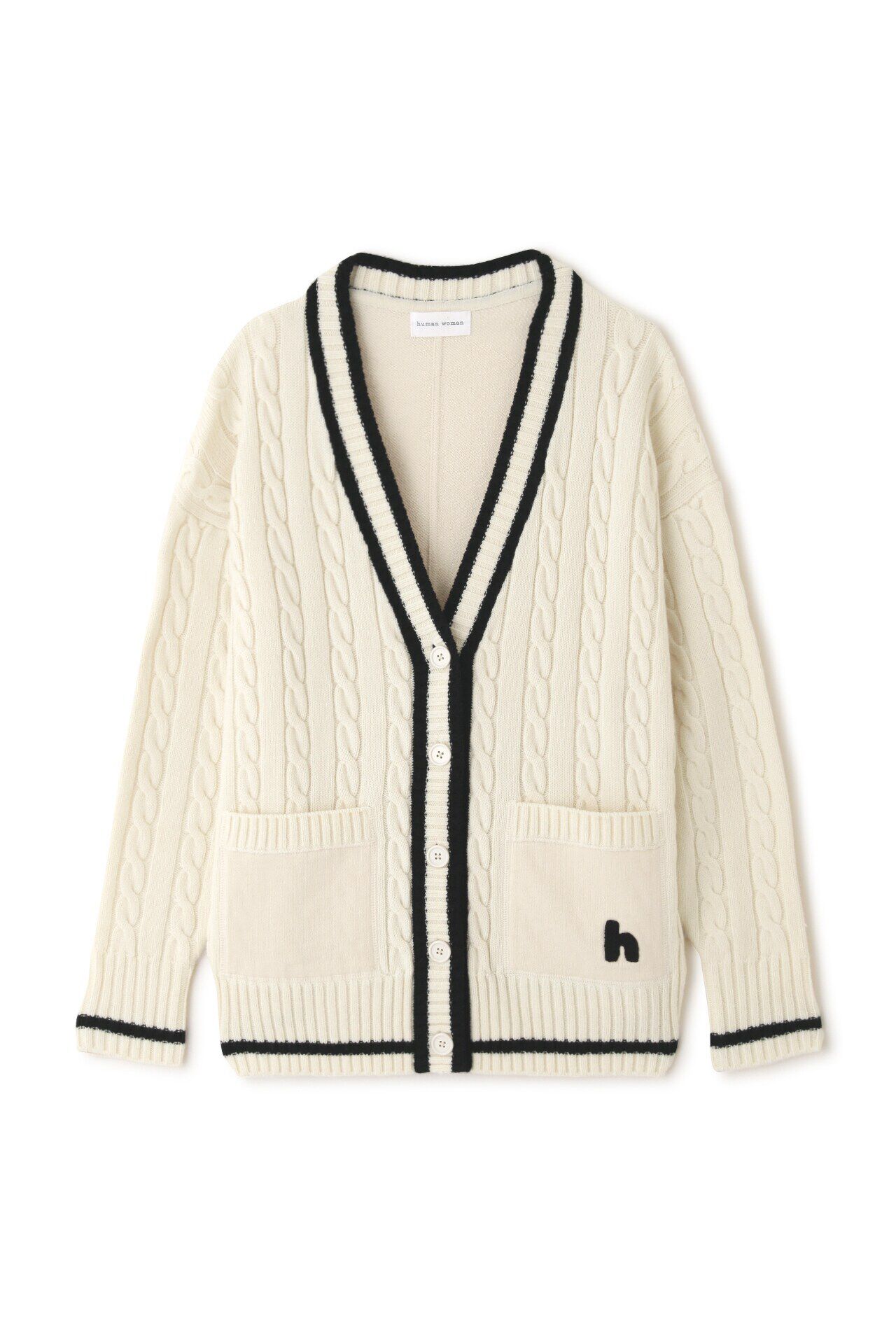  「◆裏毛コンビプレッピーカーディガン」|ニット・セーター|