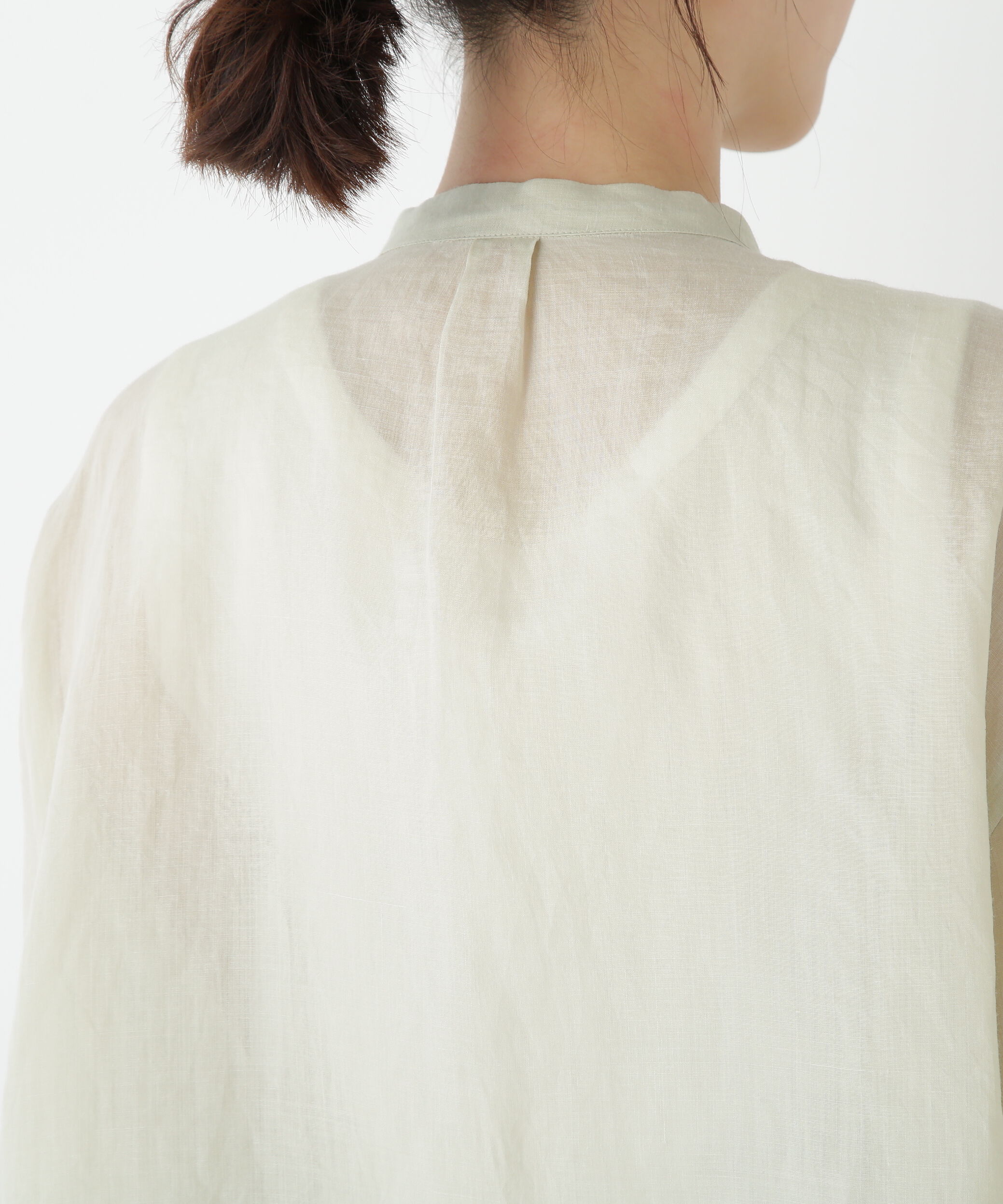  「◆ラミーバンドカラーシャツブラウス」|シャツ・ブラウス|