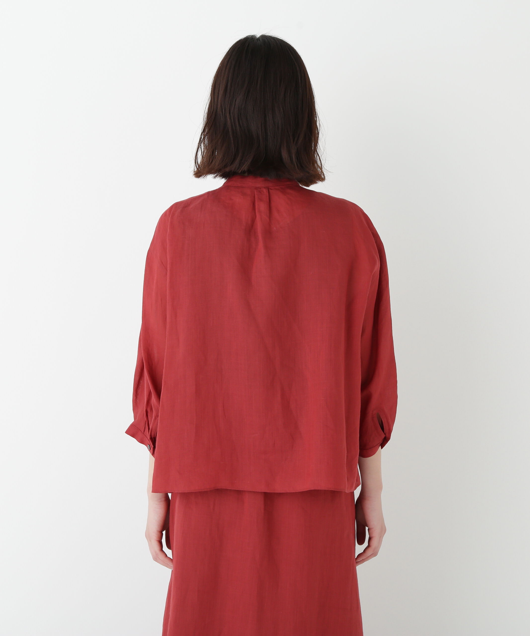  「◆ラミーバンドカラーシャツブラウス」|シャツ・ブラウス|