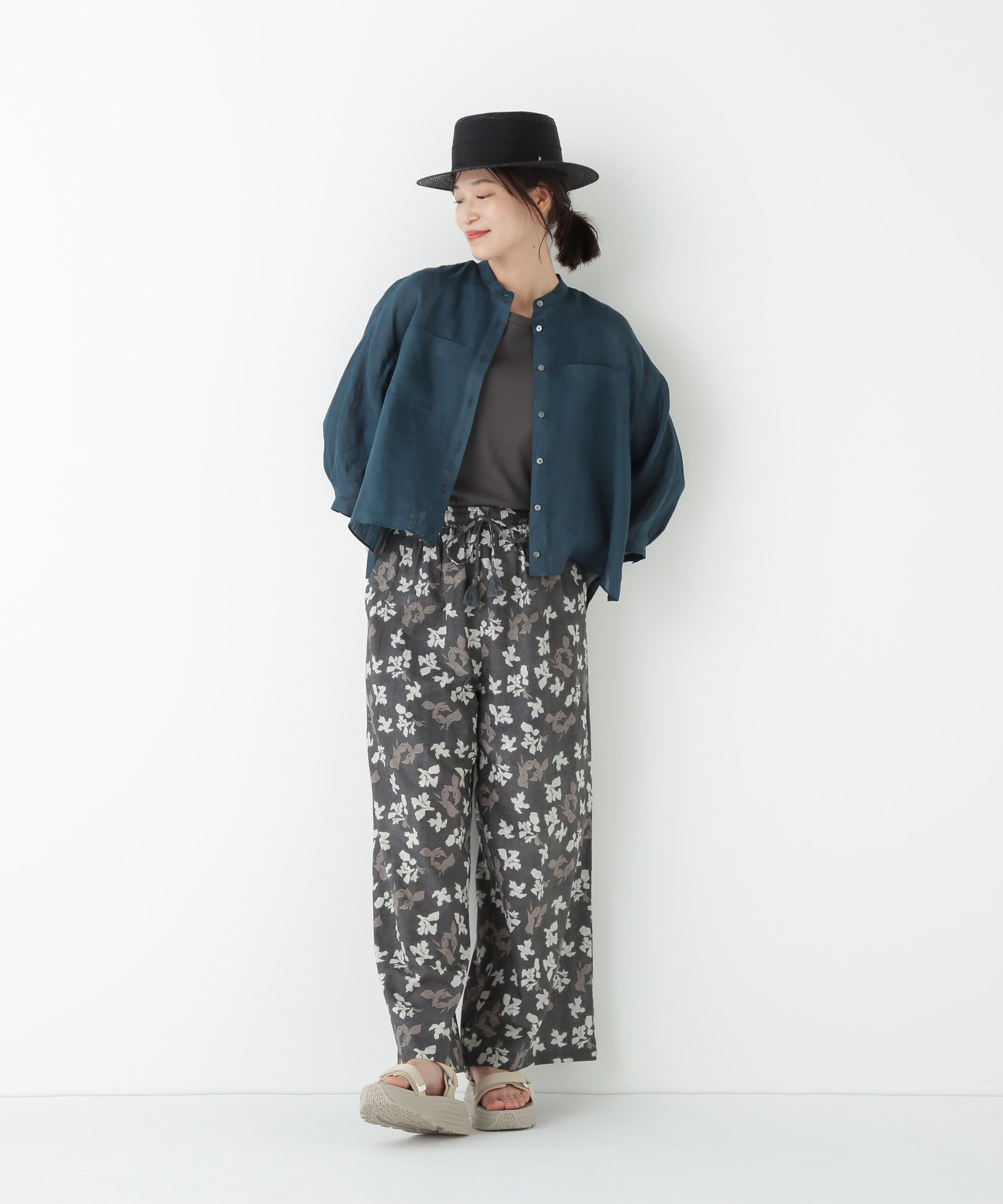  「◆ラミーバンドカラーシャツブラウス」|シャツ・ブラウス|