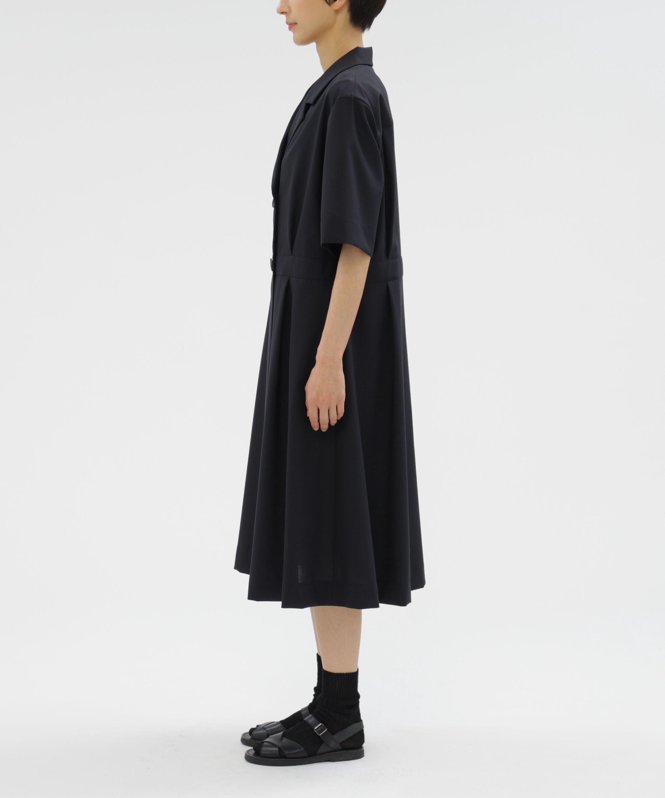  「SUMMER WOOL POPLIN DRESS　」|ワンピース|