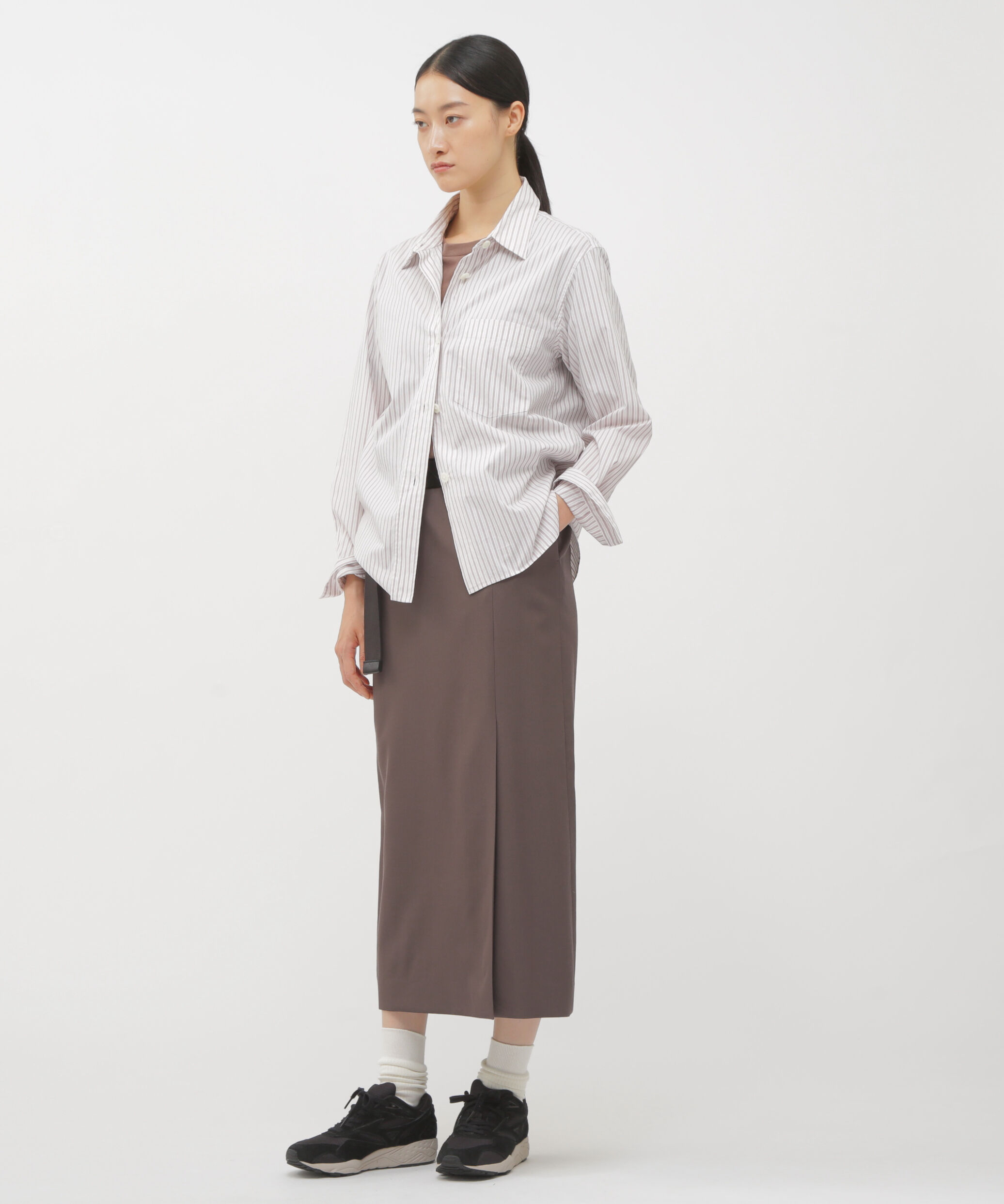  「FLUID WOOL SKIRT」|スカート|MOCHA3