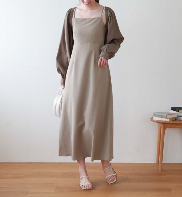 archives「ギャザーボレロ&times;キャミワンピースＳＥＴ」|ワンピース|