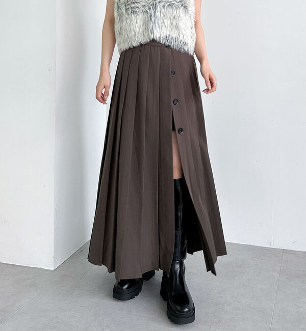 archives「スリットプリーツスカート&times;ショートパンツ」|スカート|