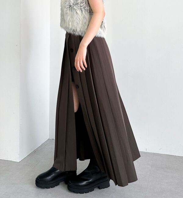 archives「スリットプリーツスカート&times;ショートパンツ」|スカート|