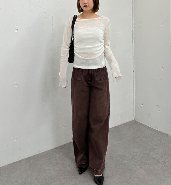 archives「ラインストーンメッシュベロアＴＯＰＳ」|Tシャツ・カットソー|