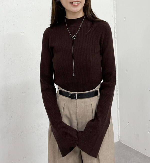 archives「フレアスリーブリブニットプルオーバー」|ニット・セーター|