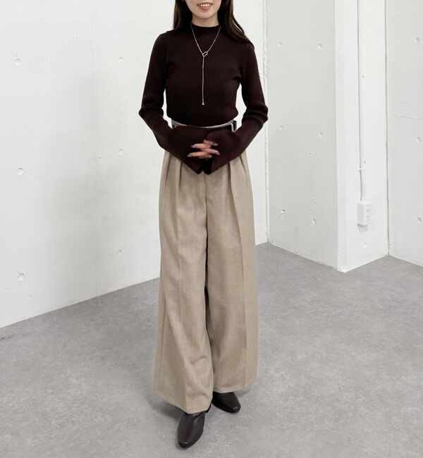 archives「フレアスリーブリブニットプルオーバー」|ニット・セーター|