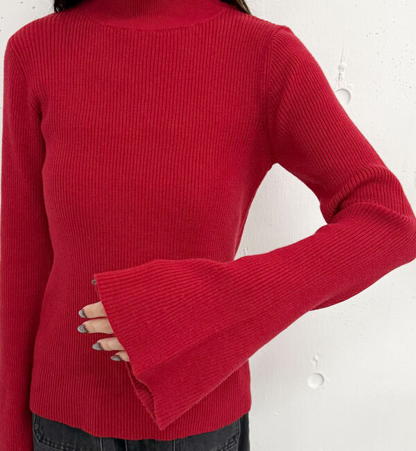 archives「フレアスリーブリブニットプルオーバー」|ニット・セーター|