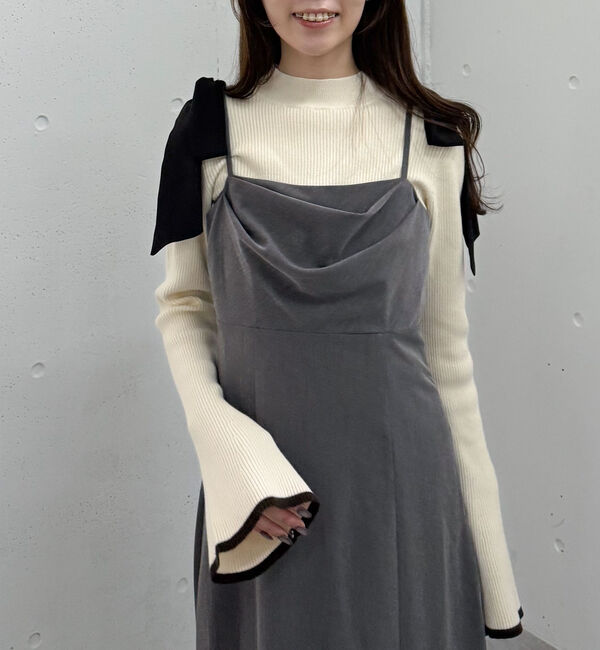 archives「フレアスリーブリブニットプルオーバー」|ニット・セーター|