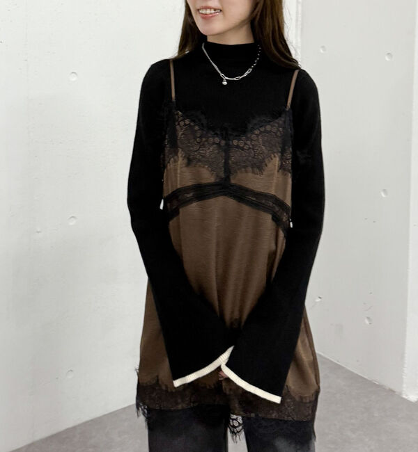 archives「フレアスリーブリブニットプルオーバー」|ニット・セーター|