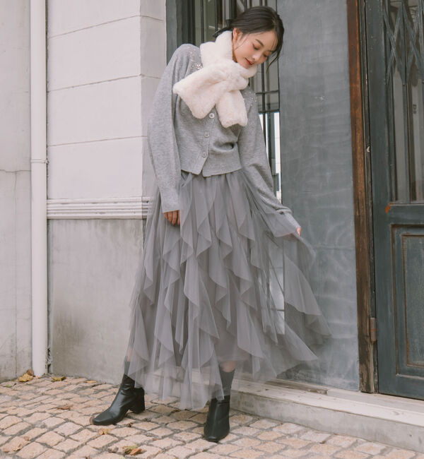 archives「ラッフルチュールスカート」|スカート|