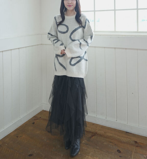 archives「ラッフルチュールスカート」|スカート|