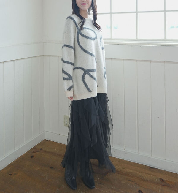 archives「ラッフルチュールスカート」|スカート|
