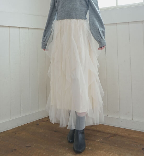 archives「ラッフルチュールスカート」|スカート|