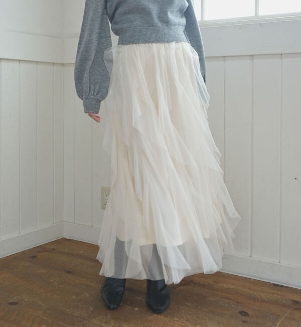 archives「ラッフルチュールスカート」|スカート|