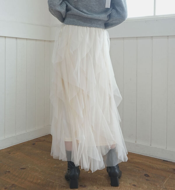 archives「ラッフルチュールスカート」|スカート|