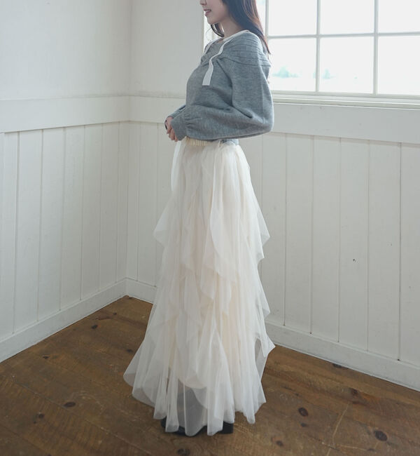 archives「ラッフルチュールスカート」|スカート|