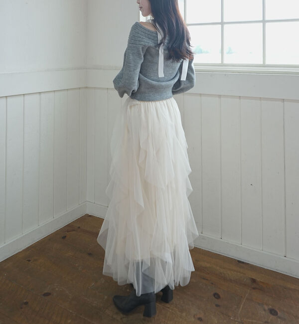 archives「ラッフルチュールスカート」|スカート|