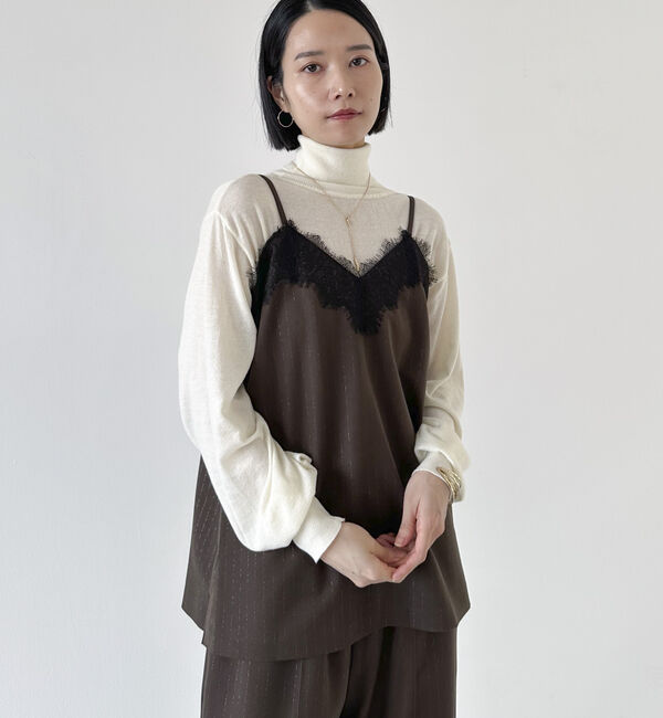Doux archives「シルク混ハイゲージタートル」|ニット・セーター|