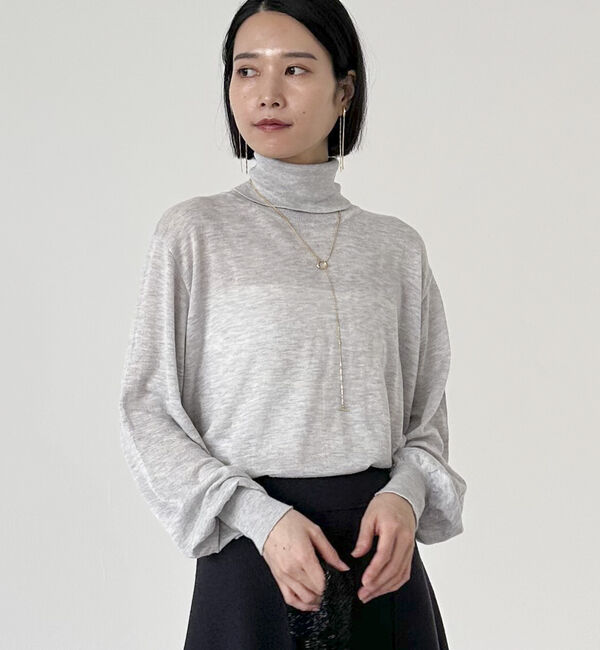Doux archives「シルク混ハイゲージタートル」|ニット・セーター|