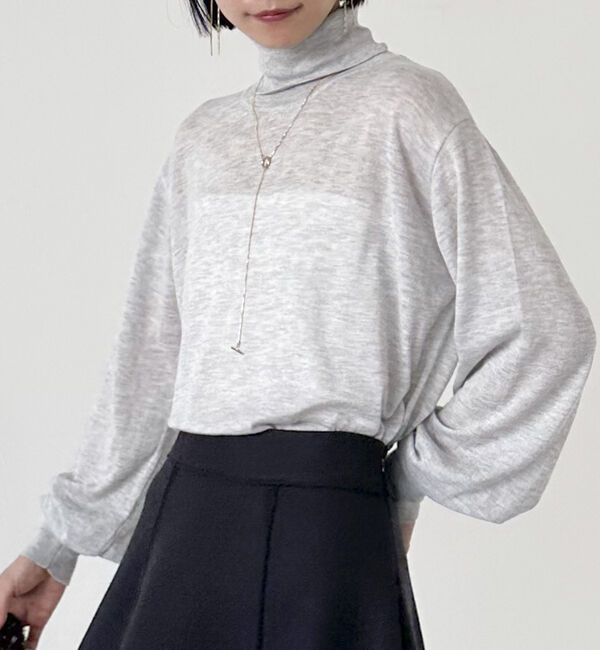 Doux archives「シルク混ハイゲージタートル」|ニット・セーター|