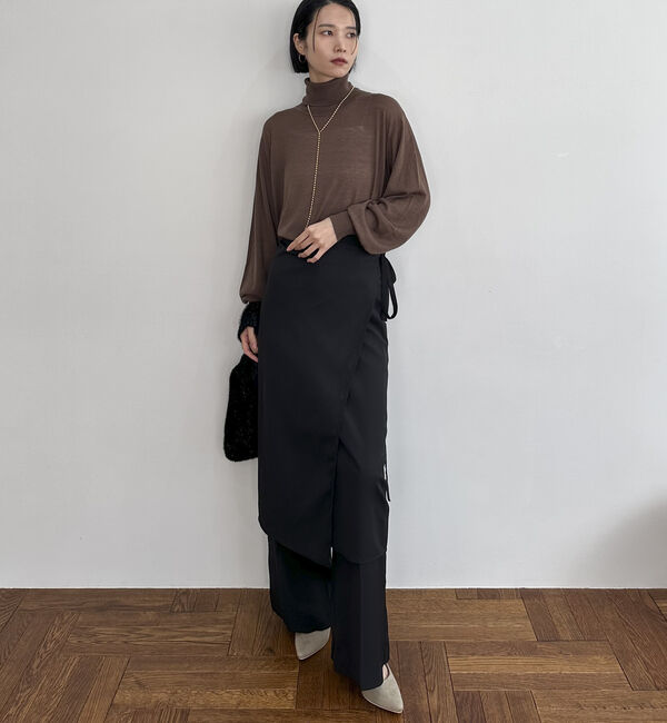 Doux archives「シルク混ハイゲージタートル」|ニット・セーター|