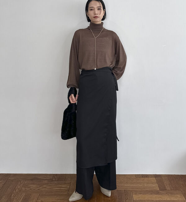 Doux archives「シルク混ハイゲージタートル」|ニット・セーター|