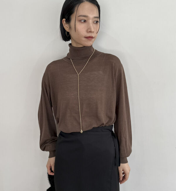 Doux archives「シルク混ハイゲージタートル」|ニット・セーター|