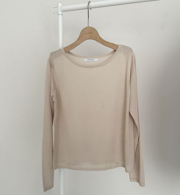 Doux archives「シルクミックスベーシックプルオーバー」|ニット・セーター|