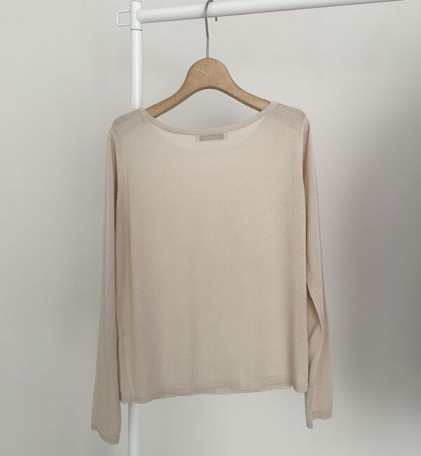 Doux archives「シルクミックスベーシックプルオーバー」|ニット・セーター|