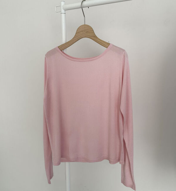 Doux archives「シルクミックスベーシックプルオーバー」|ニット・セーター|