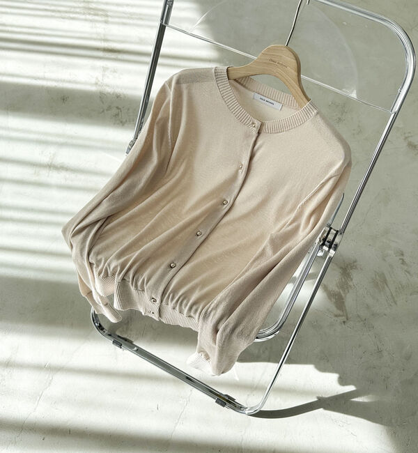Doux archives「シルクミックスベーシックカーデ」|カーディガン|BEIGE
