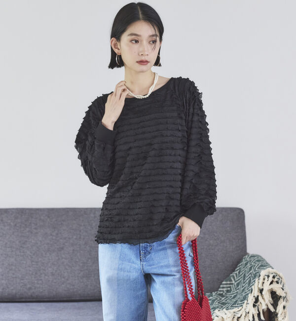 Doux archives「カットフリルプルオーバー」|Tシャツ・カットソー|