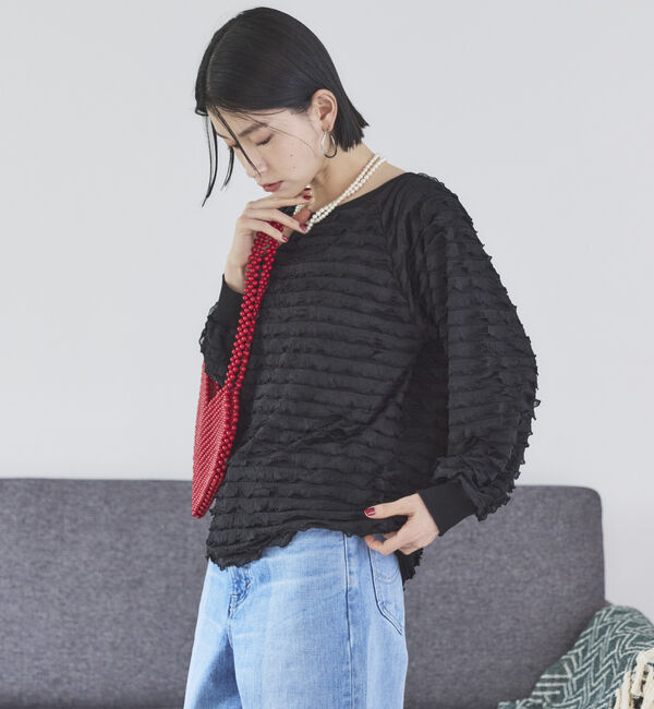 Doux archives「カットフリルプルオーバー」|Tシャツ・カットソー|