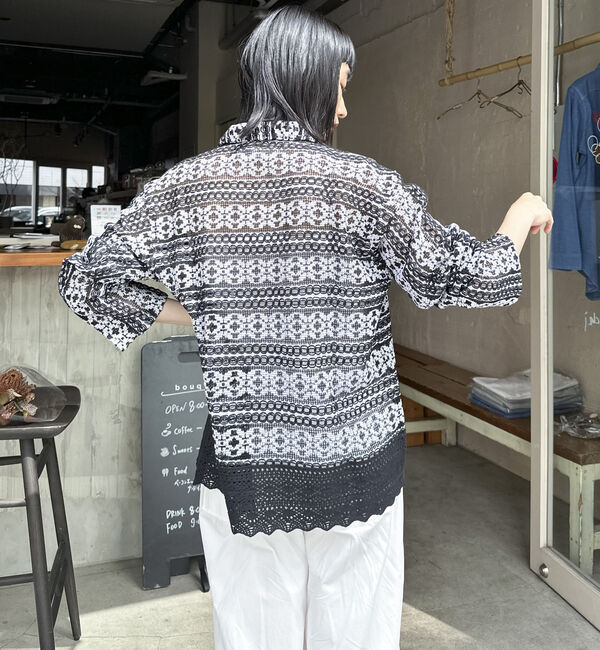 Doux archives「【Ｓａｒａ　ｍａｌｌｉｋａ】ＣＯＴＴＯＮ　ＢＯＲＤＥＲ　ＬＡＣＥ　ＴＯＰ」|シャツ・ブラウス|