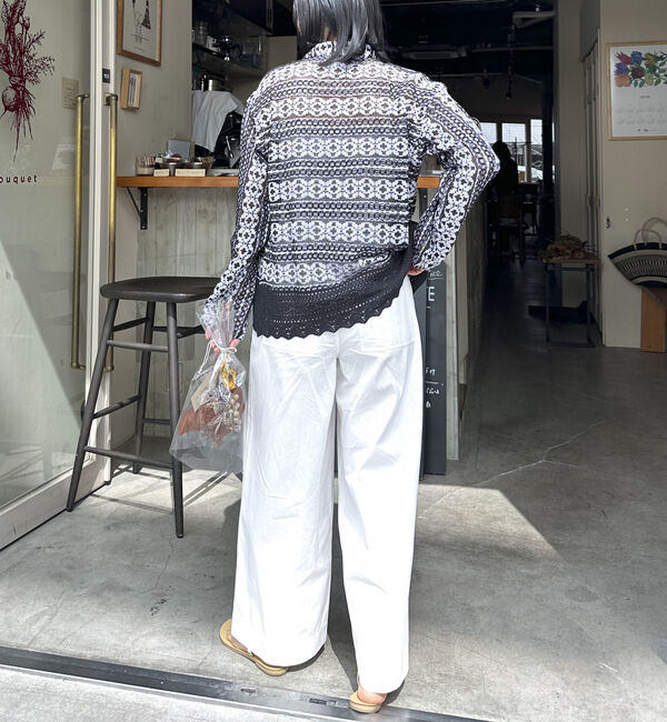 Doux archives「【Ｓａｒａ　ｍａｌｌｉｋａ】ＣＯＴＴＯＮ　ＢＯＲＤＥＲ　ＬＡＣＥ　ＴＯＰ」|シャツ・ブラウス|