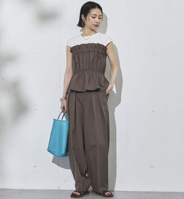 Doux archives「２タックコクーンパンツ」|チノ|