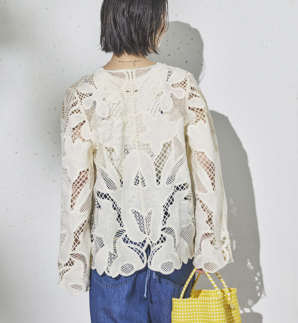 Doux archives「かぎ針レースカーディガン」|シャツ・ブラウス|