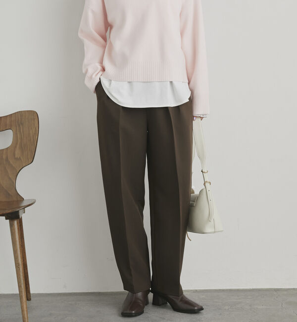 Doux archives「ツータックバレルパンツ」|チノ|BROWN